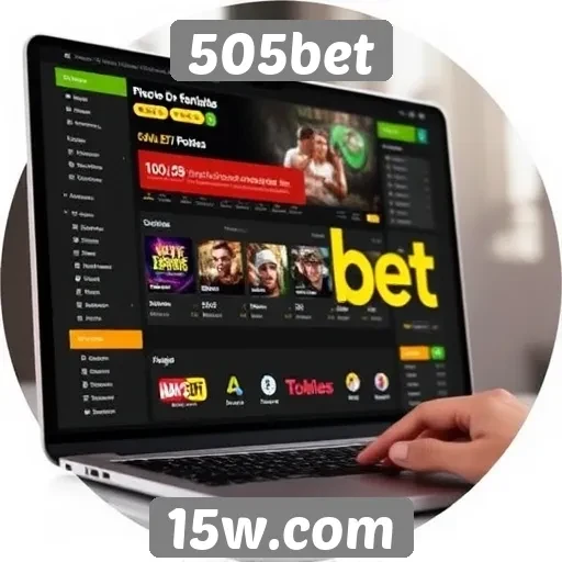 Avaliação da interface do site 505bet