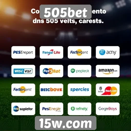 Métodos de pagamento aceitos no 505bet